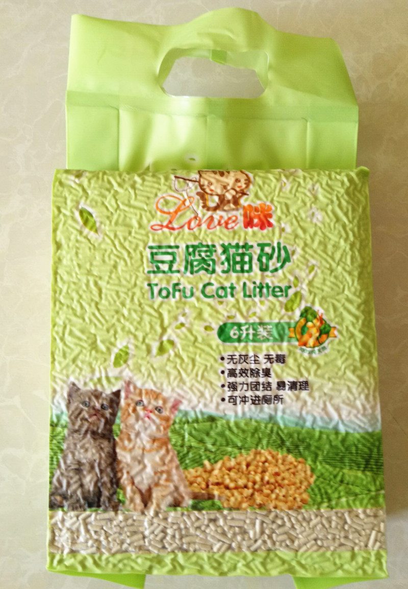 绿茶豆腐猫砂包装袋